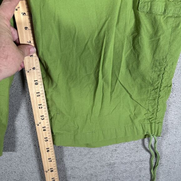 Liz And Me Women's Plus Size 30W‎ Capri Cargo Pants Rip Stop Tie Ankle Stretch - Picture 7 of 11